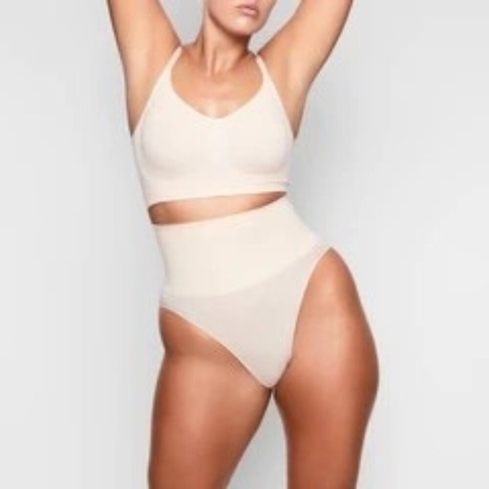 SKIMS Core Control Brief Shapewear NEW Sand S/M
